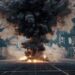 Warehouse explosion caused by machine failure
